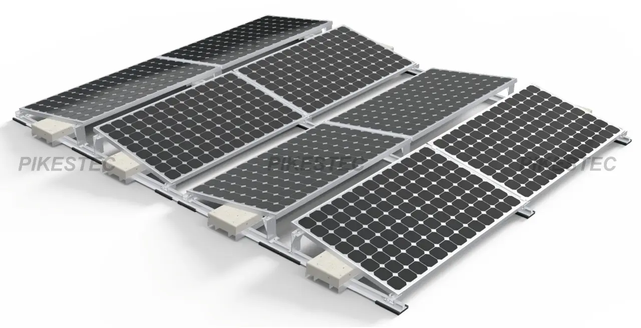 Ballasted Standard Flat Roof Solar Mounting