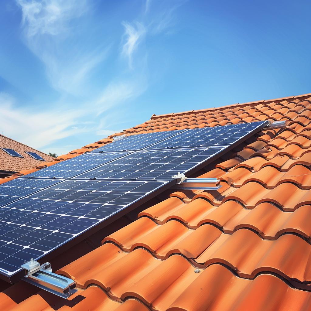 Anti-sliding Pitched Tile Roof Solar Mounting